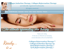 Tablet Screenshot of collagenrejuvenationtherapy.com